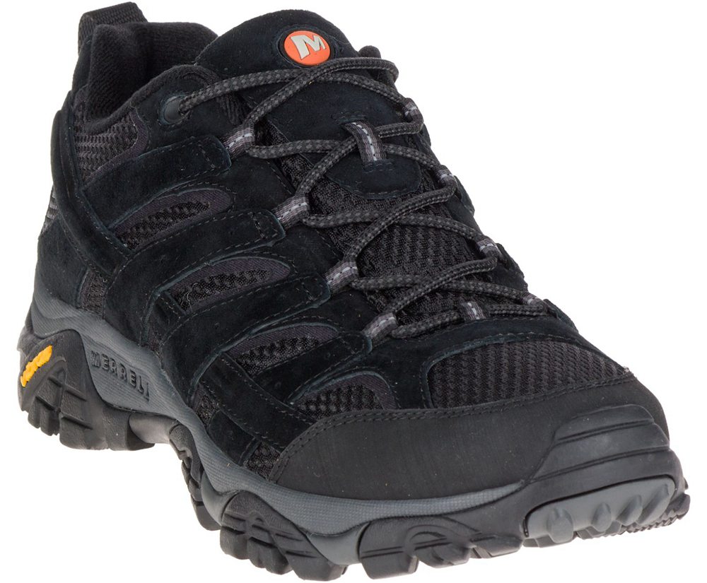 Merrell Hiking Shoes Black - Moab 2 Ventilator - Mens 04CIYUNDX
